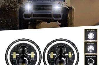 Farto Redondo de la Motocicleta del Automóvil LED de 7 Pulgadas LED de 7 Pulgadas con Señal de Giro