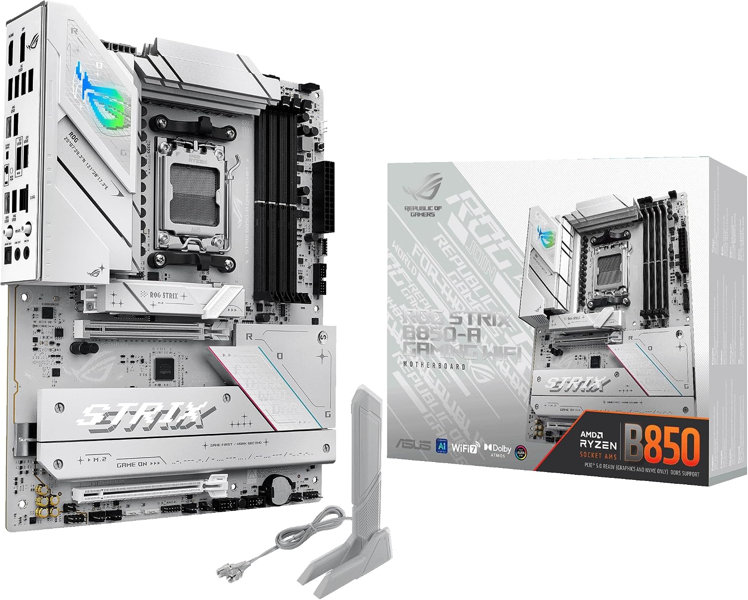 ROG Strix B850-A Gaming WiFi Placa Base AMD ATX, DDR5, M.2, PCIe 5.0