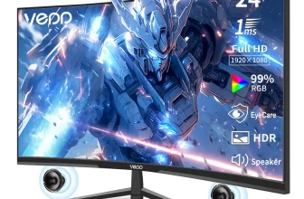Monitor Gamer Curvo Vedd 24” 100hz Pantalla Full Hd 1080p VA HDR y Altavoces Dual