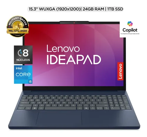 Lenovo IdeaPad Slim 3 15.3″ Core i5 24GB RAM 1TB SSD