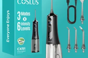Mercado libre: Irrigador Bucal Coslus CX51 Portátil con 18 Niveles