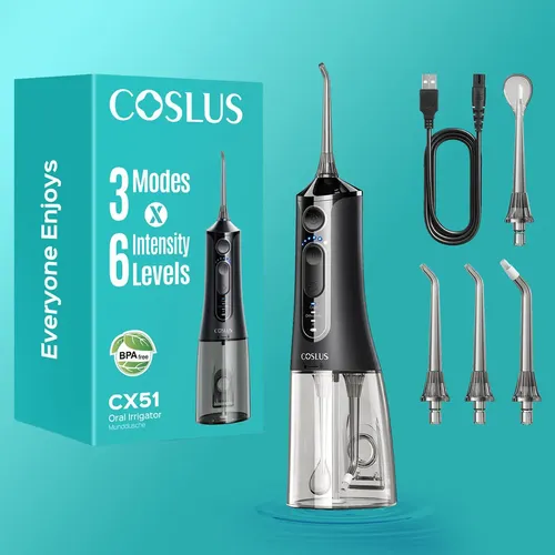 Mercado libre: Irrigador Bucal Coslus CX51 Portátil con 18 Niveles