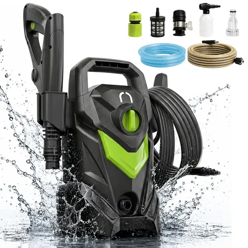 Mercado libre: Hidrolavadora Eléctrica 1200W 1600 PSI Verde Kit Completo