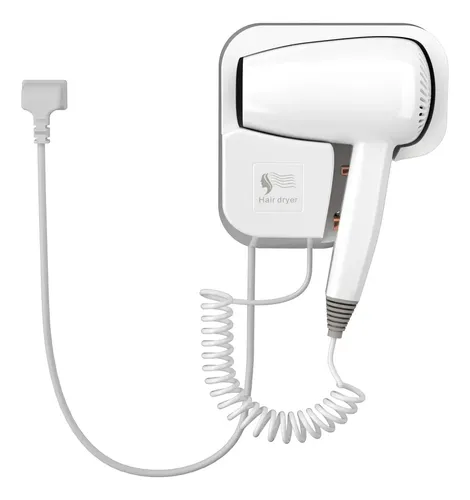 Secador HALMAN 1600W para Hotel – Pared, 2 Velocidades