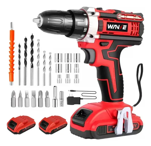 Kit Taladro Rotomartillo Inalámbrico 2 Baterías