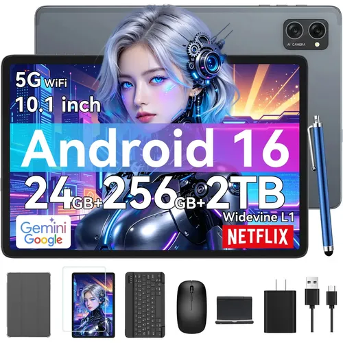 Tablet Android T20 10.1″ 24GB RAM 256GB + Teclado