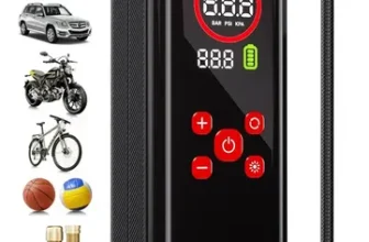 Inflador De Llantas Portátil Inalámbrico Compresor De Aire 150 PSI Power Bank Auto Moto Bici