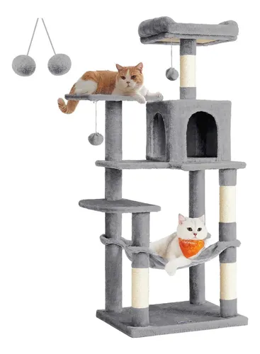 Árbol Para Gatos Gris – Torre Rascadora