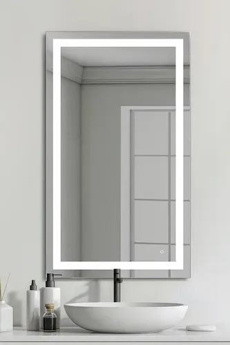 Espejo LED Táctil 3 Luces Pared Baño Tocador