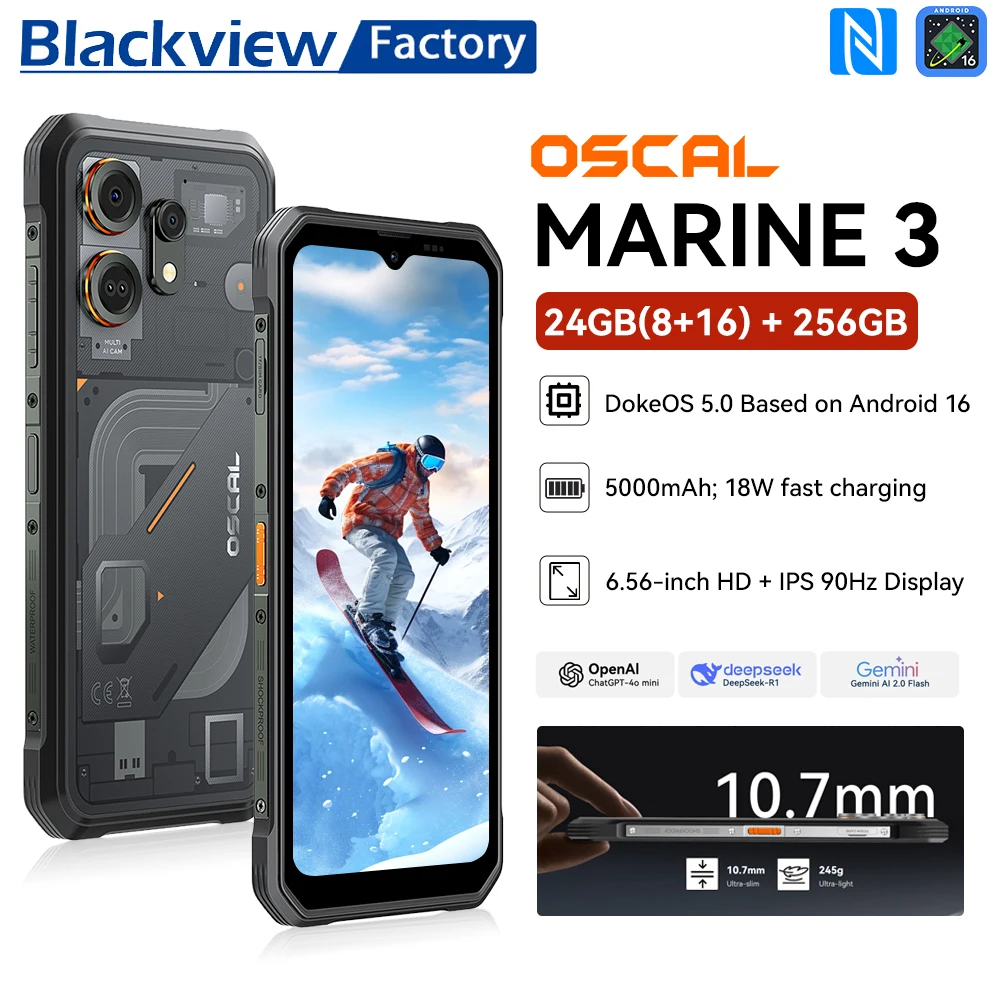 Blackview OSCAL Marine 3 5G – Smartphone Rugged 256GB