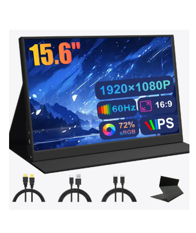 Monitor Portátil 15.6” 1080p Hdr Pantallas Lcd Monitor Caja