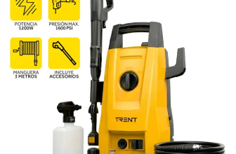 Hidrolavadora Electrica Portátil 1200w 1600 Psi Alta Presion Amarillo 60hz