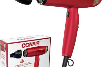 Secadora 1875W Titanio Doble Ceramica y Colageno Roja Conair