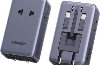 Adaptador Universal de Viaje 6 en 1, Adaptador Europeo PD 45W GAN