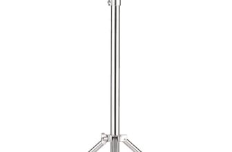 Camerina Trípode con Soporte de Luz para Fotografía de Servicio Pesado Acero Inoxidable Máx. 280 cm