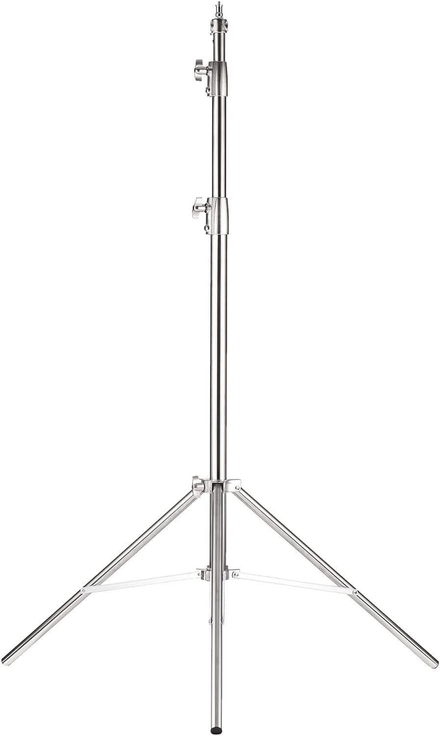 Camerina Trípode con Soporte de Luz para Fotografía de Servicio Pesado Acero Inoxidable Máx. 280 cm