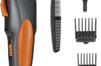 DE PELUQUERIA 17 PIEZAS GRIS OXFORD CON NARANJA