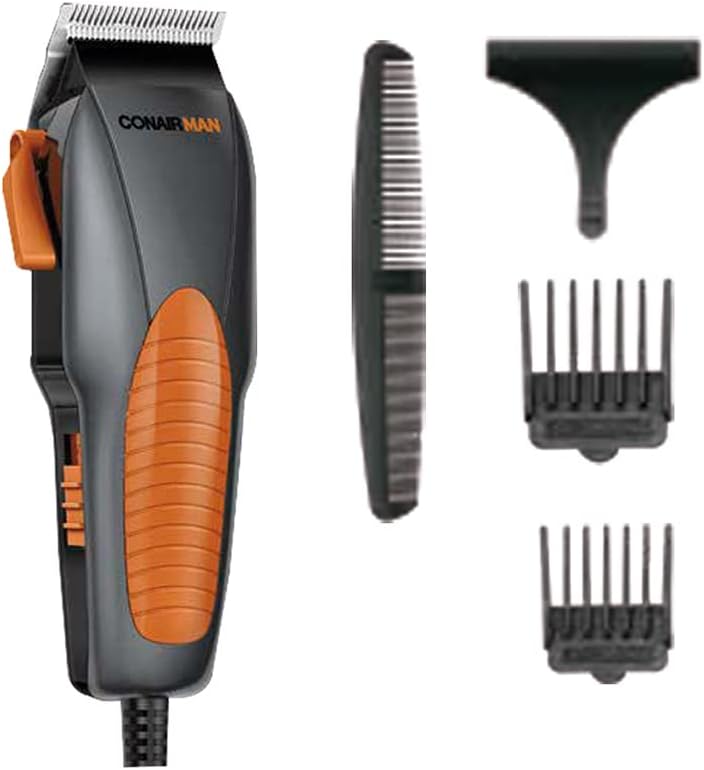 DE PELUQUERIA 17 PIEZAS GRIS OXFORD CON NARANJA