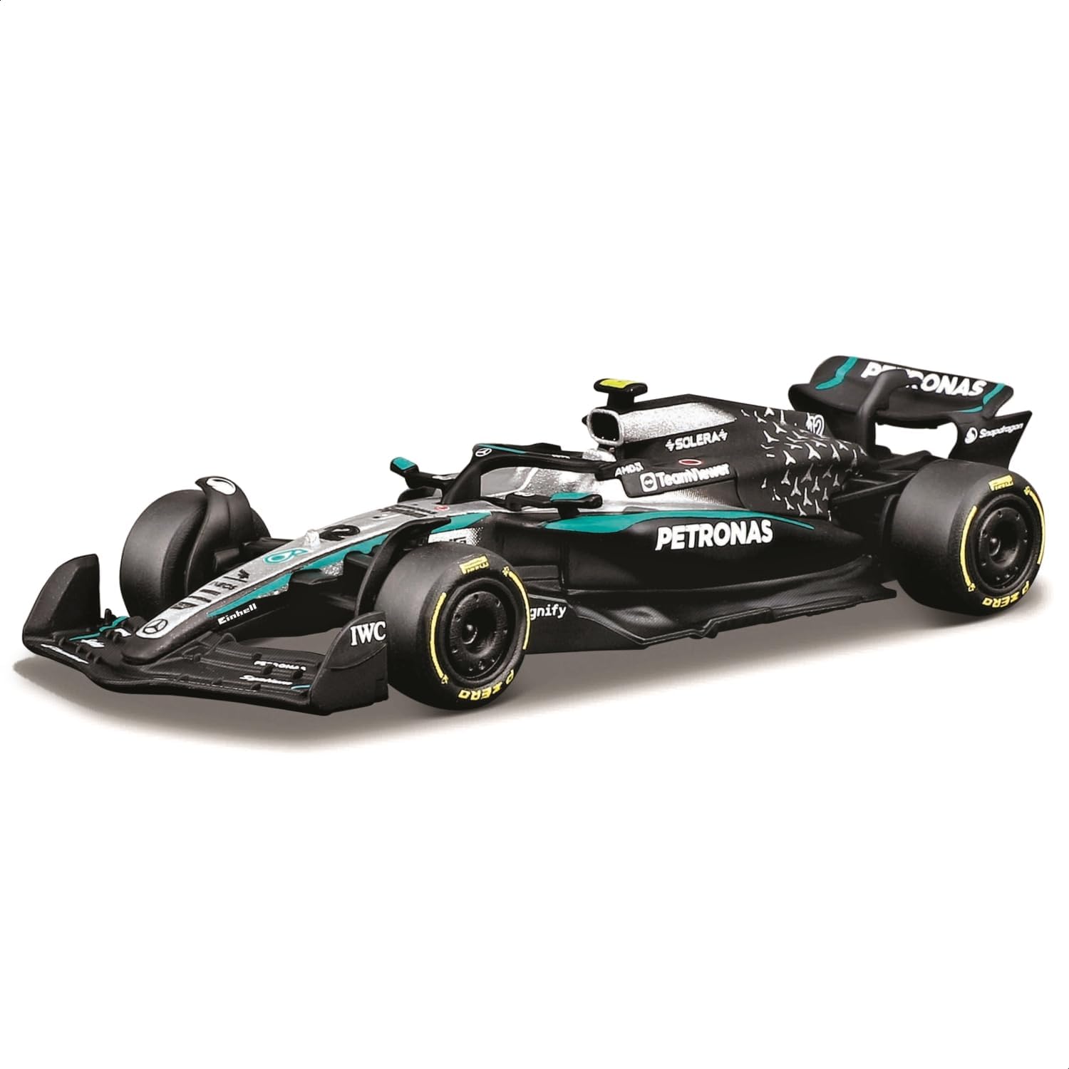 Bburago Mercedes-AMG F1 W16 2025, Modelo a Escala 1:64