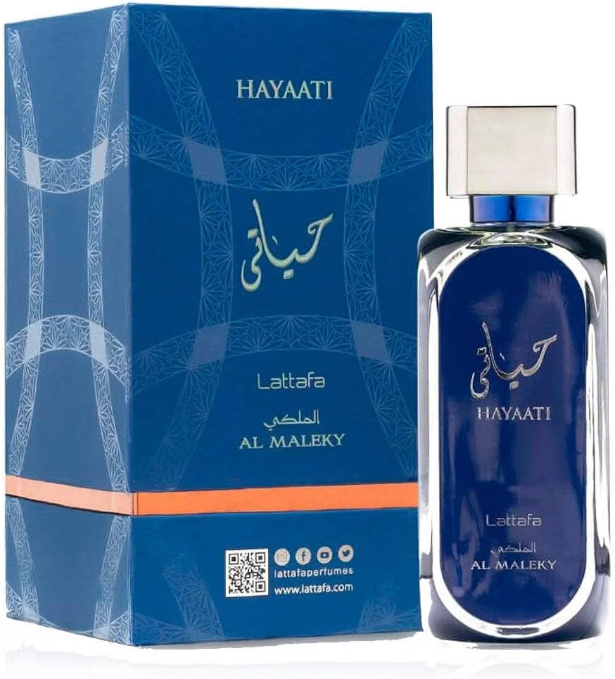 Lattafa Hayaati Al Maleky Eau de Parfum Spray for Men, 3.4 Ounce