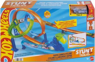 Hot Wheels Action Pista Acrobacias “Lanza y Choca”