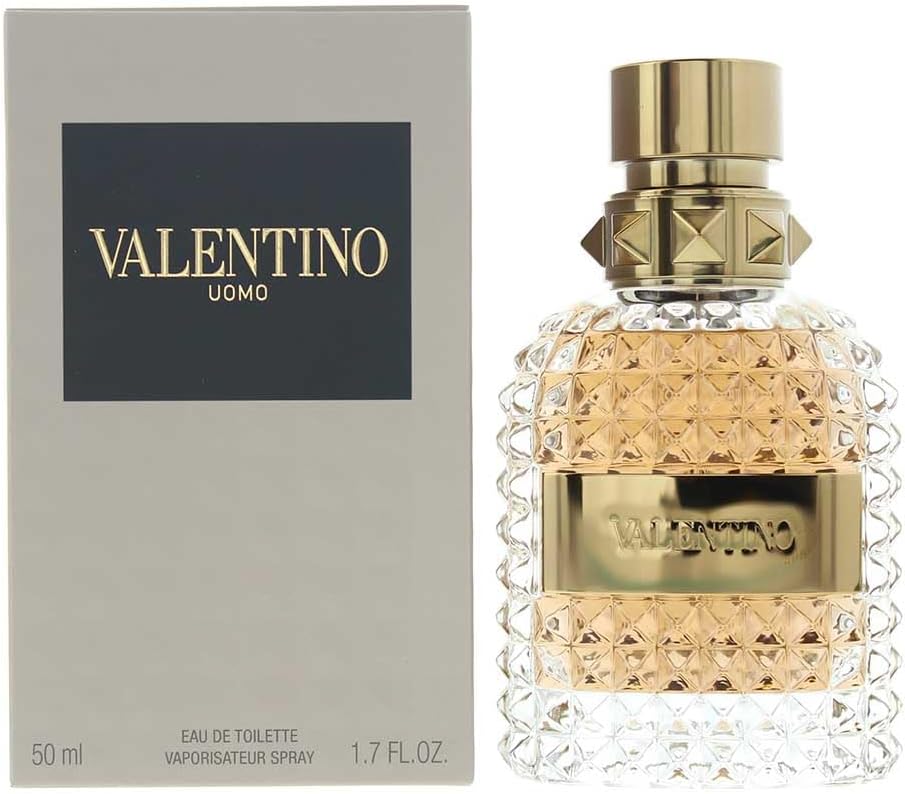 Valentino Uomo Eau de Toilette Spray for Man, 1.7 Ounce/ 50ml