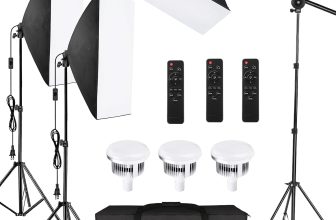 Camerina Kit De Iluminación para Fotografía Studio Photography Light Kit Softbox Luz para Fotografia