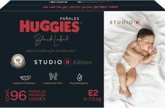 Huggies Black Label Studio H, 96 Pañales Premium etapa 2