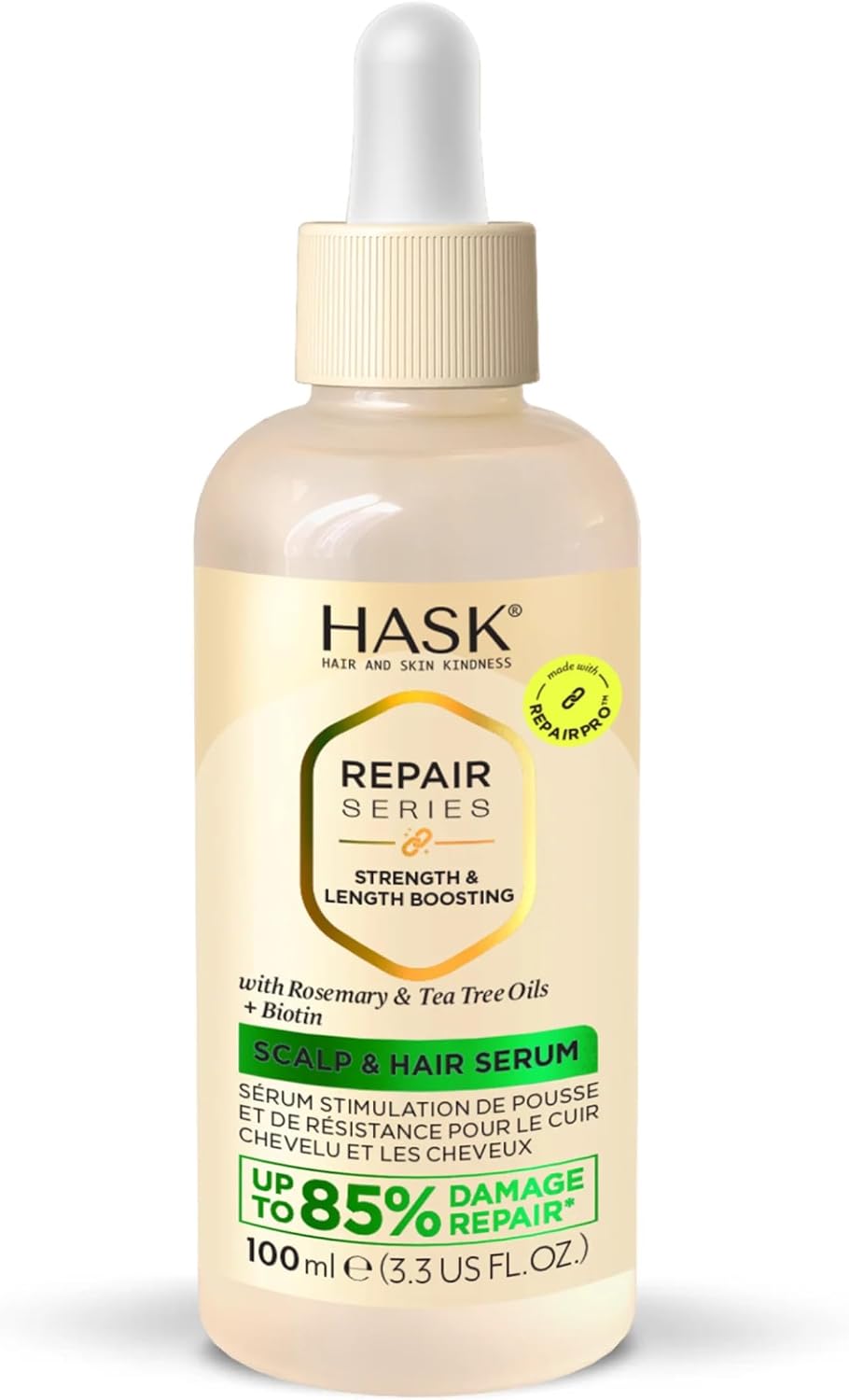 HASK, Longer & Stronger, Suero Capilar, Fortalece y Engrosa el Cabello