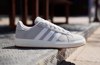 adidas Grand Court Base para Hombre, Color Gris de Adulto 24.5 cm