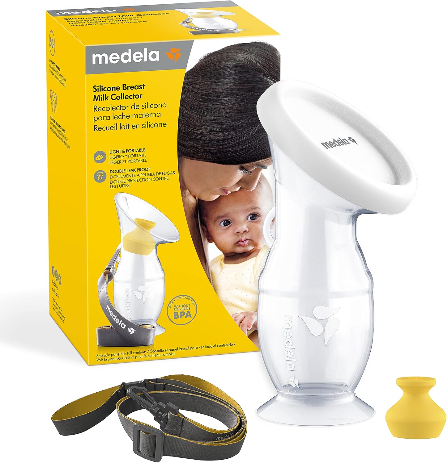 Medela| Recolector De Silicona Para Leche Materna| Sacaleches| Nuevo Y Libre De Bpa Transparente