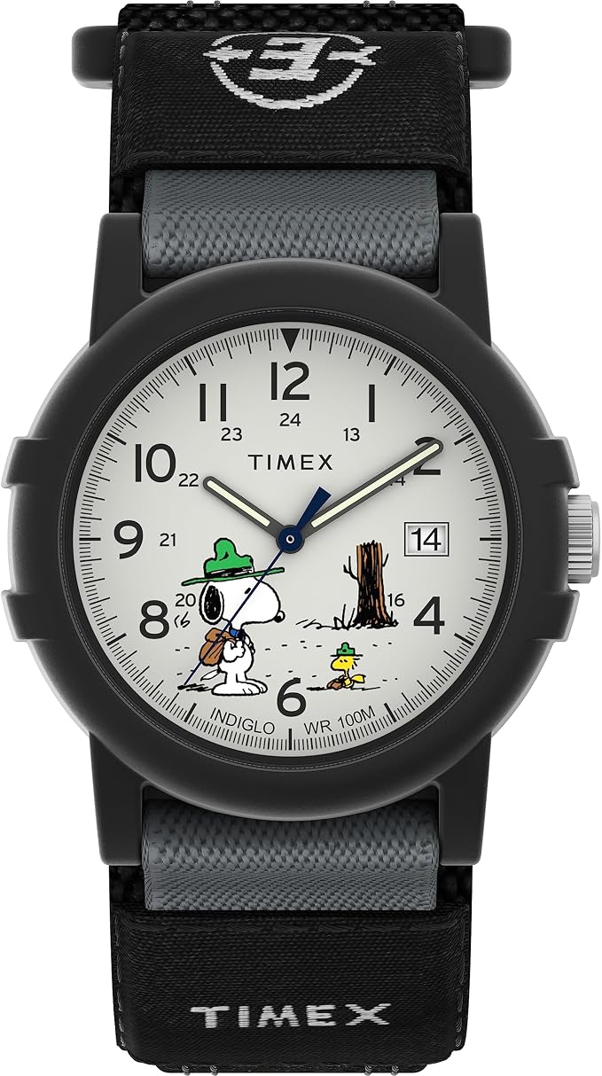 Timex Expedition Camper – Reloj para hombre con correa de nailon y piel