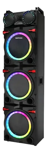Bafle Daewoo Torre 3×10 TWS Bluetooth 100W Recargable
