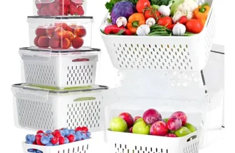 5 Contenedores Herméticos con Colador – Almacenamiento