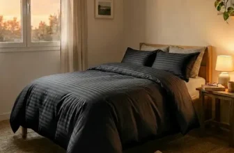 Juego Edredón Comfort Mills King Negro – Suave y Resistente