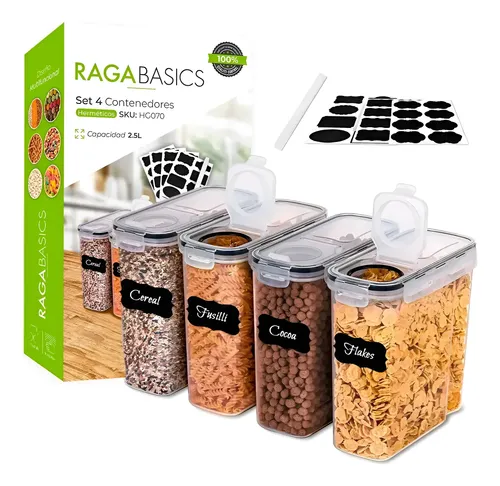 Contenedores Herméticos Topper 2.5L – Set 4 Piezas