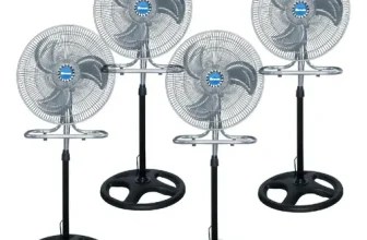 Ventilador Pedestal 18″ 3 en 1 – 45cm Negro Metálico