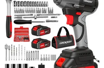Llave de Impacto LUCKSSY 21V 520Nm + 2 Baterías