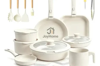 Batería de Cocina JoyHome Aluminio 24 Piezas Antiadherente