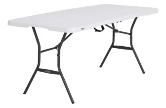 Mesa Plegable Blanca 1.80 m Tipo Portafolio