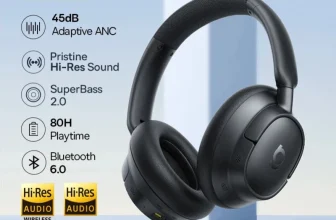 Baseus BH1 Auriculares ANC 45dB Bluetooth 6.0 LDAC