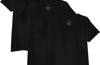 Fruit of the Loom Playera de Algodón para Hombre, Negro, M
