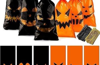 Embalaje Bolsa De Halloween, 120 PCS Bolsa De Regalo De Halloween