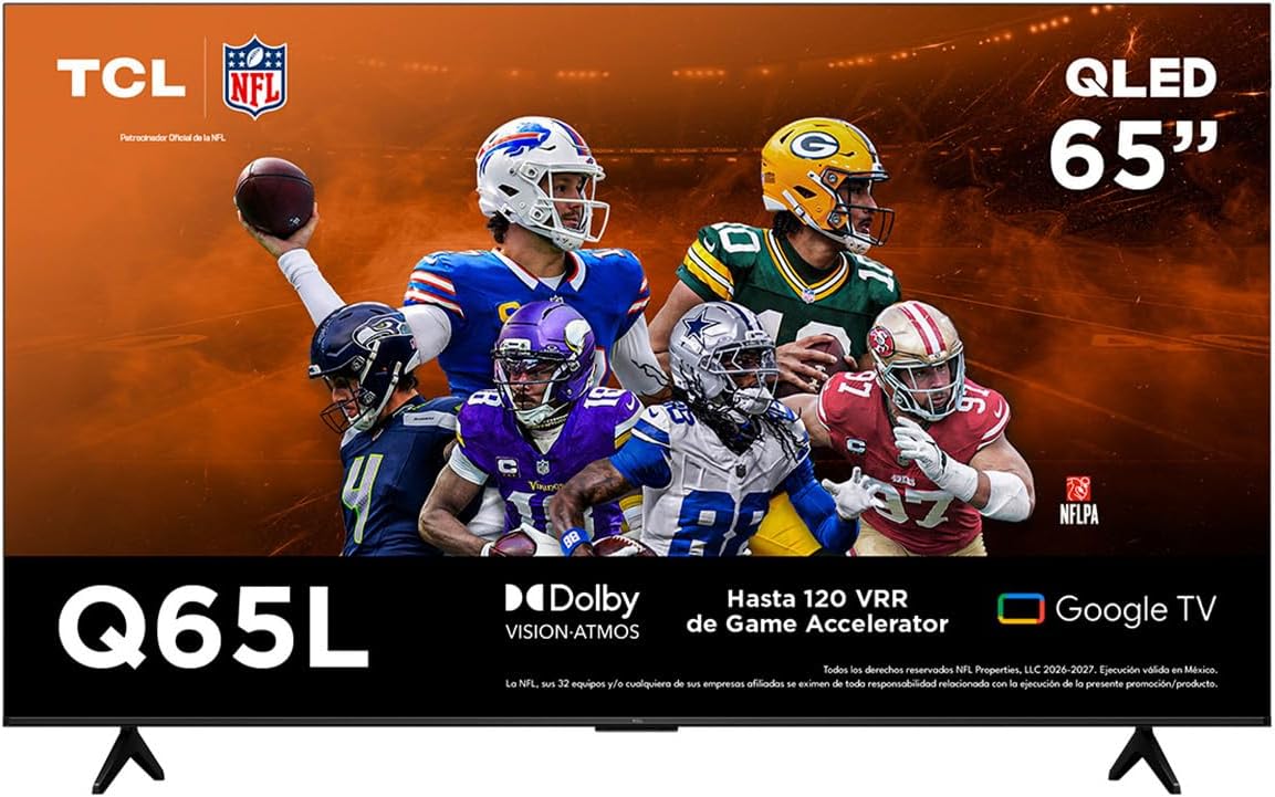 Smart TV 65″ 65Q65L QLED 4K UHD Google TV, Dolby Vision, HDR10+