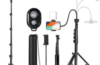 Meeyoga Trípode Bluetooth Selfie Stick – Trípode para Celular Extensible de 88 Pulgadas
