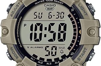 Casio Reloj casual para hombre con correa de resina de cuarzo