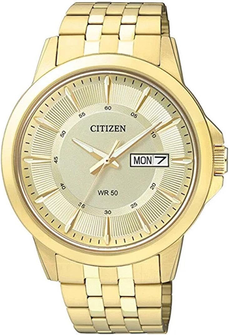 Citizen Men ‘s BF2013 – 56P tono dorado reloj de pulsera de acero inoxidable
