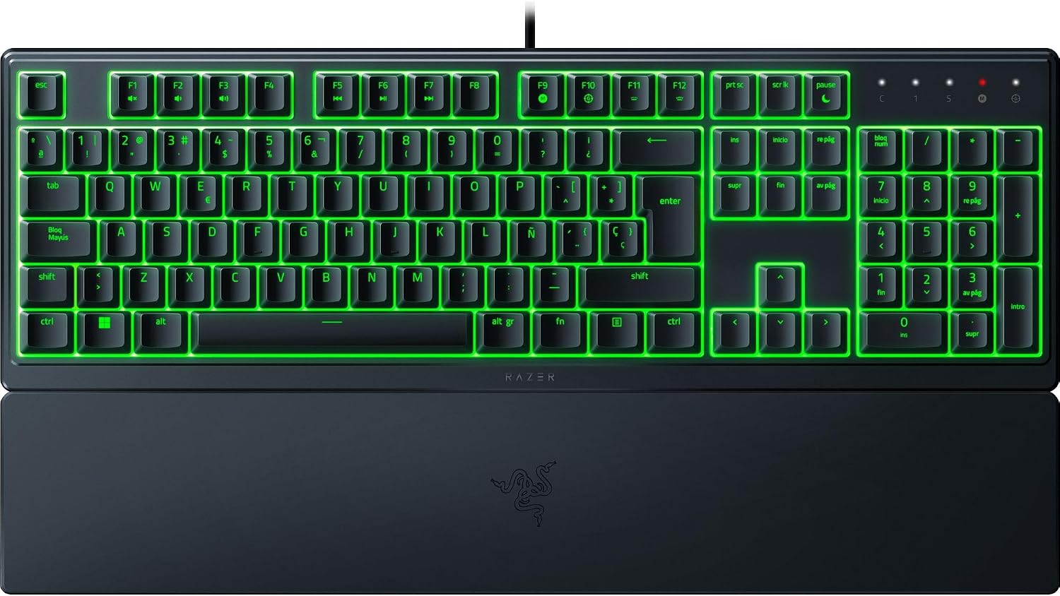 Razer Ornata V3 X Teclado para Juegos: Teclas De Perfil Bajo – Interruptores De Membrana Silenciosos