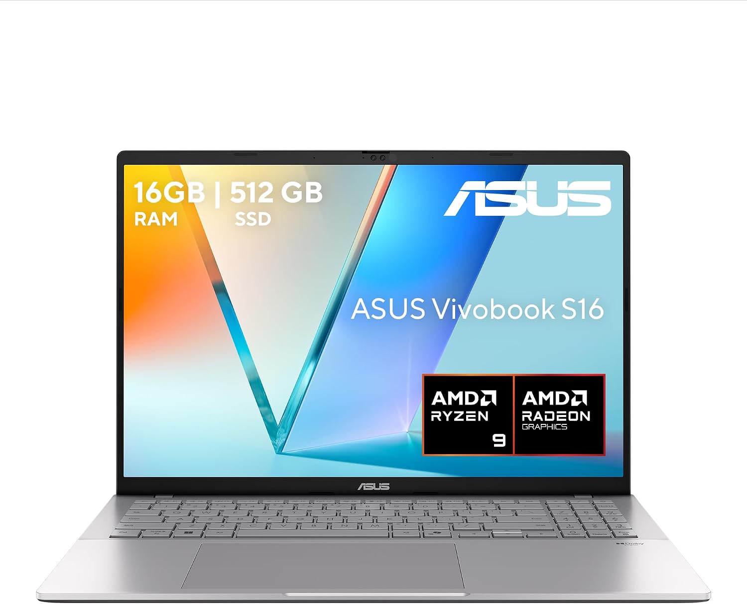 Vivobook S16 /Ryzen 9 270/16 Tops NPU/16 WUXGA/16GB RAM-512GB SSD/Ideal para Escuela y