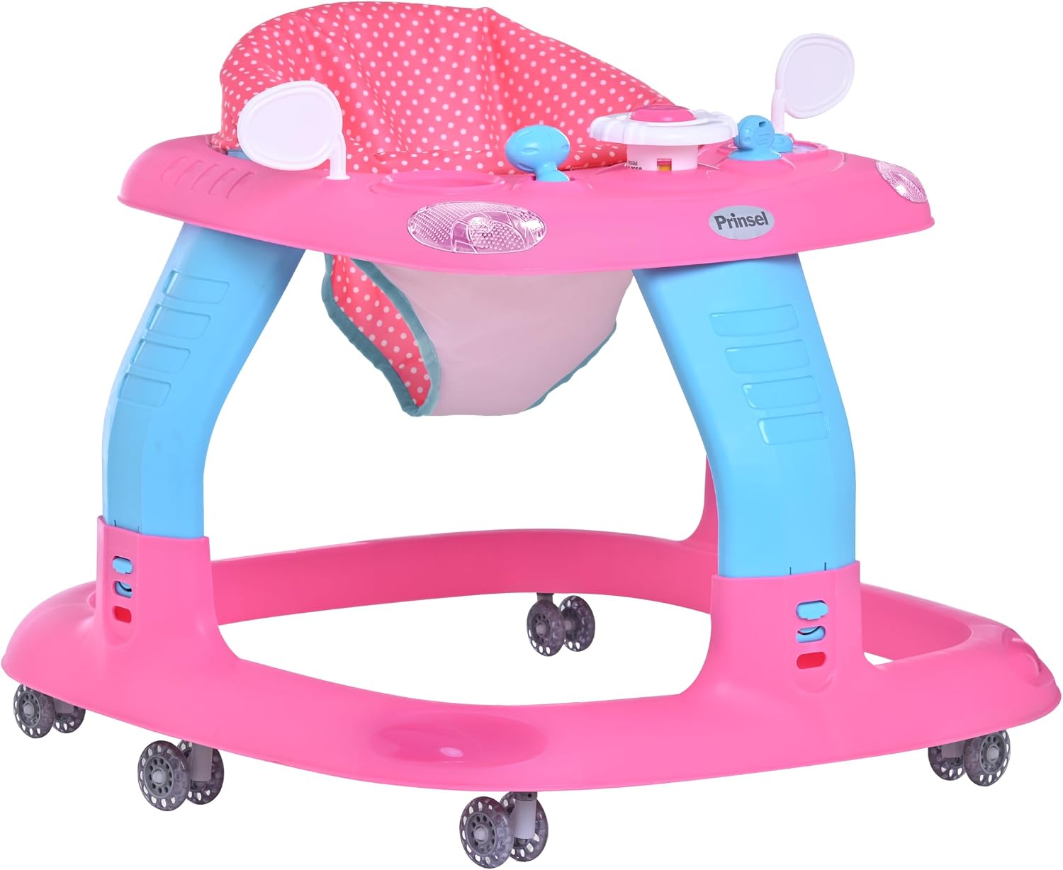 | Andadera y Asiento Acolchonado | Andadera para Bebé | Sonic Girl | Rosa | De 6 a 18 meses